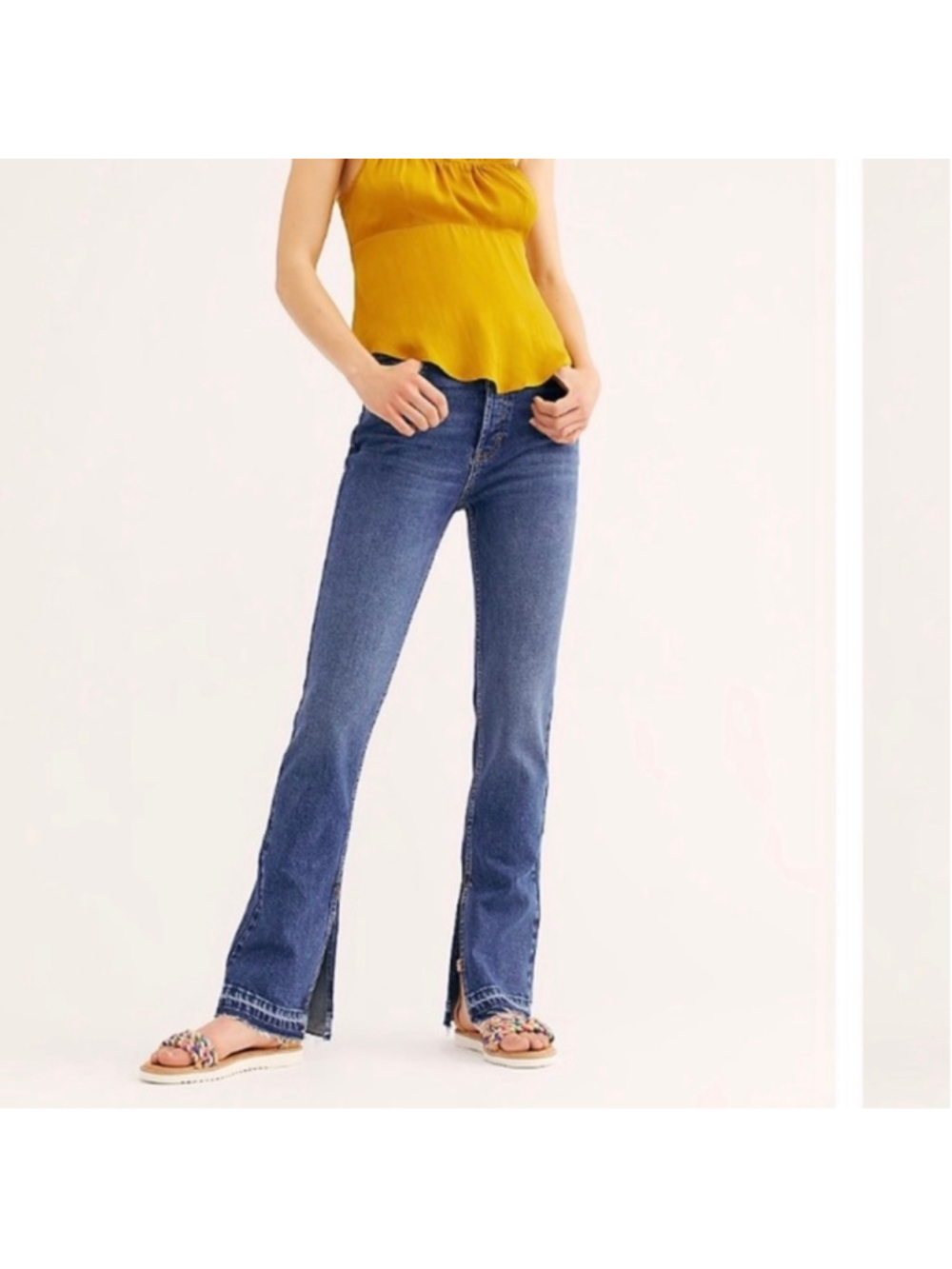 Women's We The Free Emmy Slit-Hem Bootcut Jeans Size 28